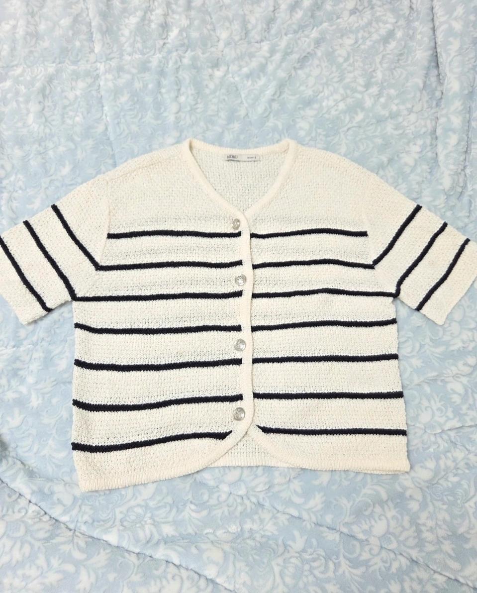 믹쏘 반팔가디건