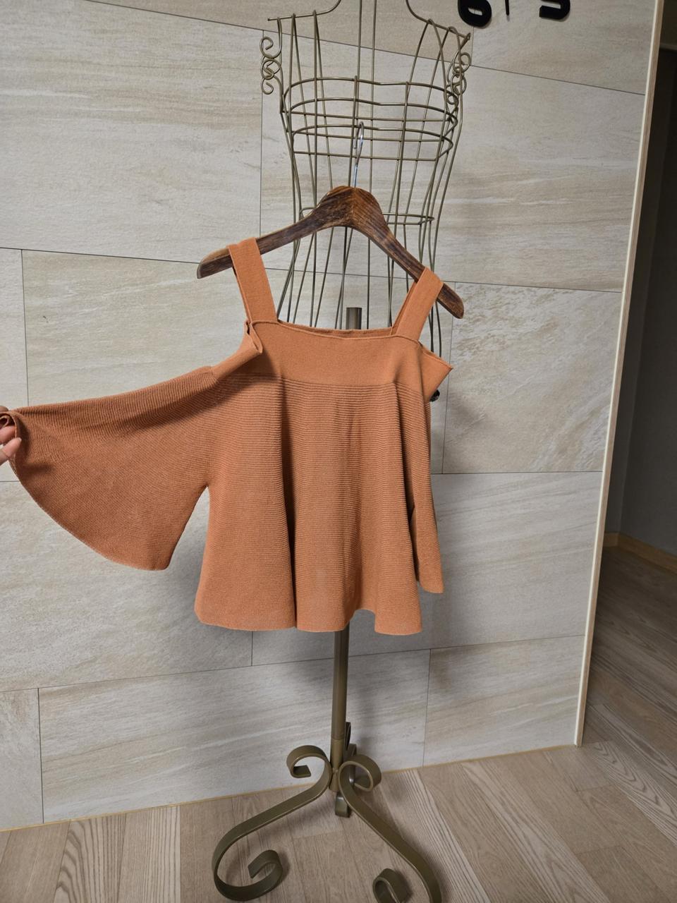 [F/90] SYSTEM 시스템 오프숄더 니트