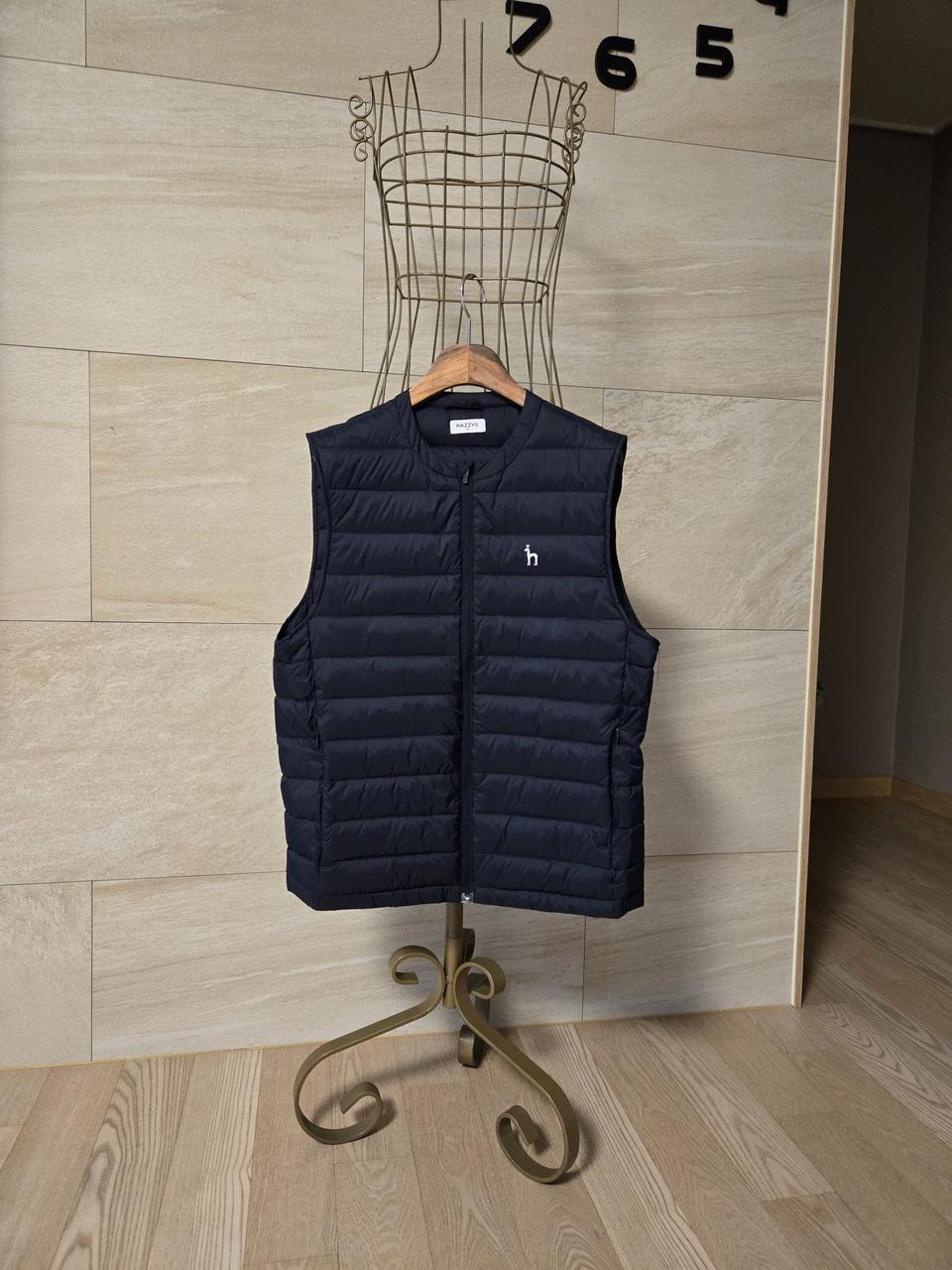 [100] 헤지스 남성 덕다운 경량 패딩 조끼