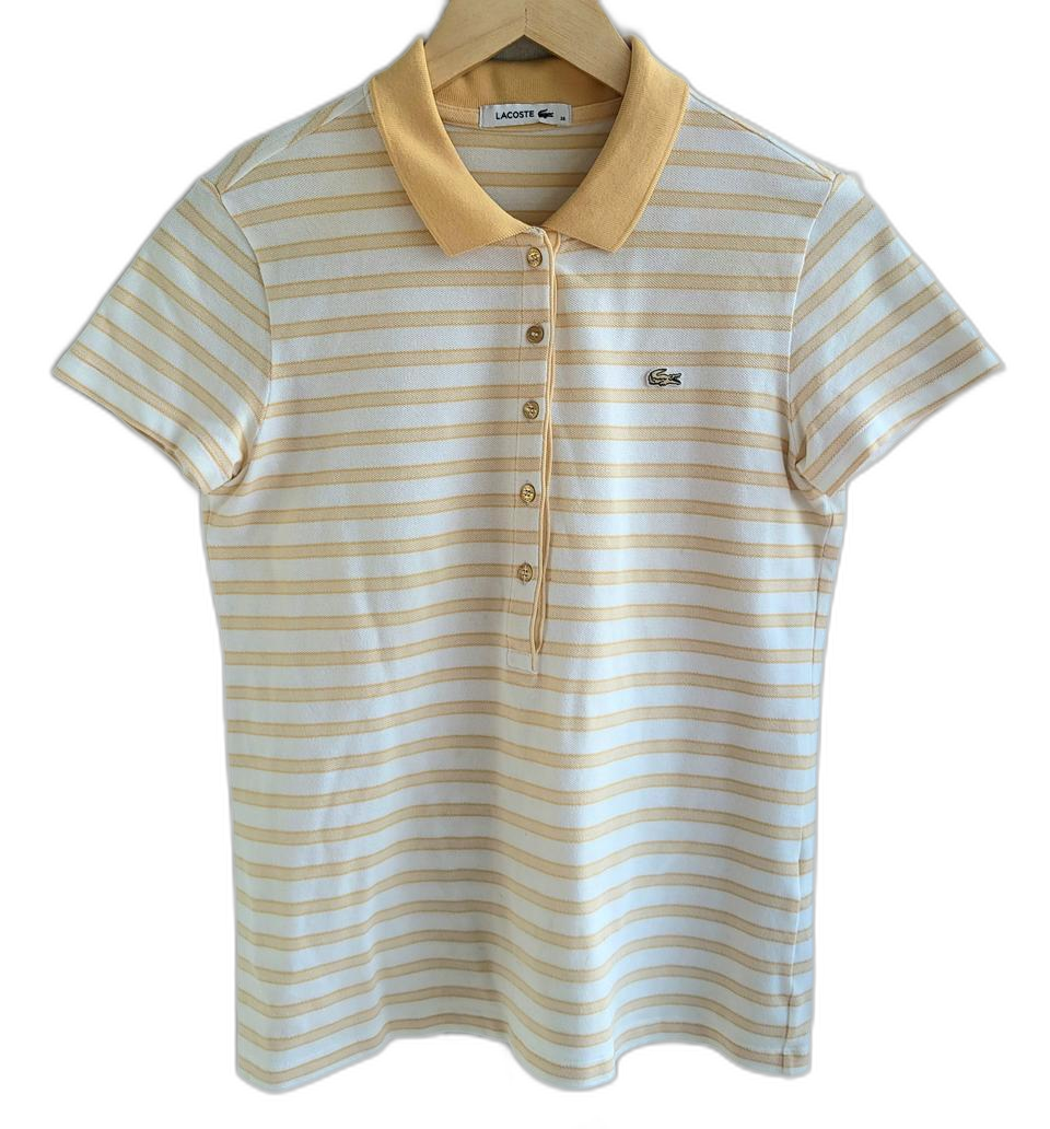 라코스테 반팔 카라티 여성 S 코튼 슬림핏 클래식