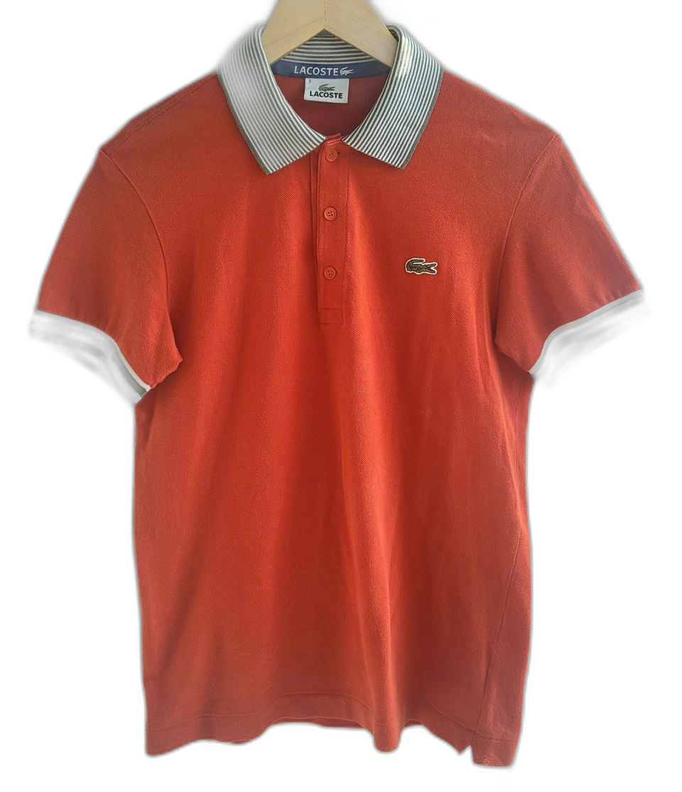 라코스테 반팔 카라티 남녀공용 S 코튼 기본핏 베이직