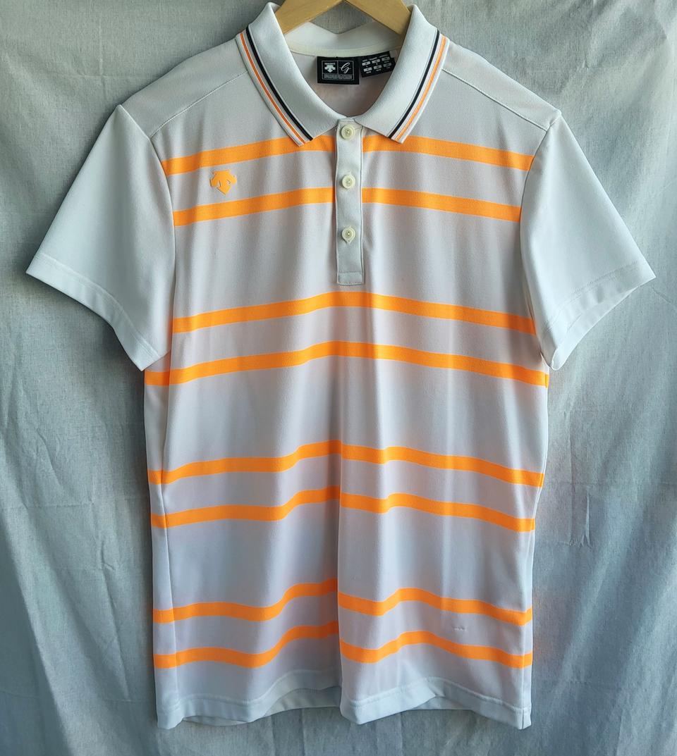 데상트 반팔 카라티 남성 L 기능성 폴리 데일리 여름