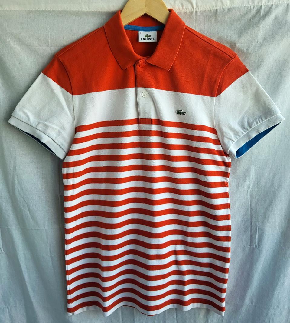 라코스테 남성 반팔 카라티 코튼혼방 95 슬림핏 여름 폴로티