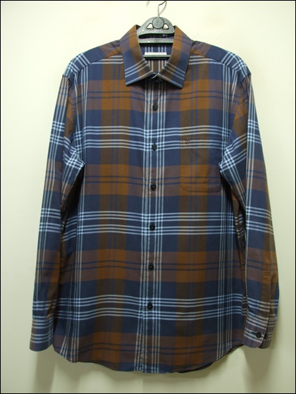 듀퐁 정품 원포켓 체크 면셔츠남방 택100