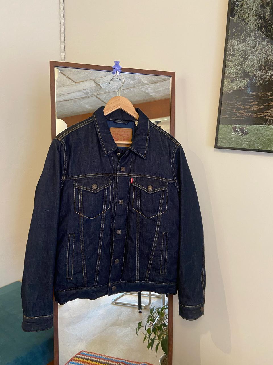 리바이스 데님 트러커 구스다운 자켓