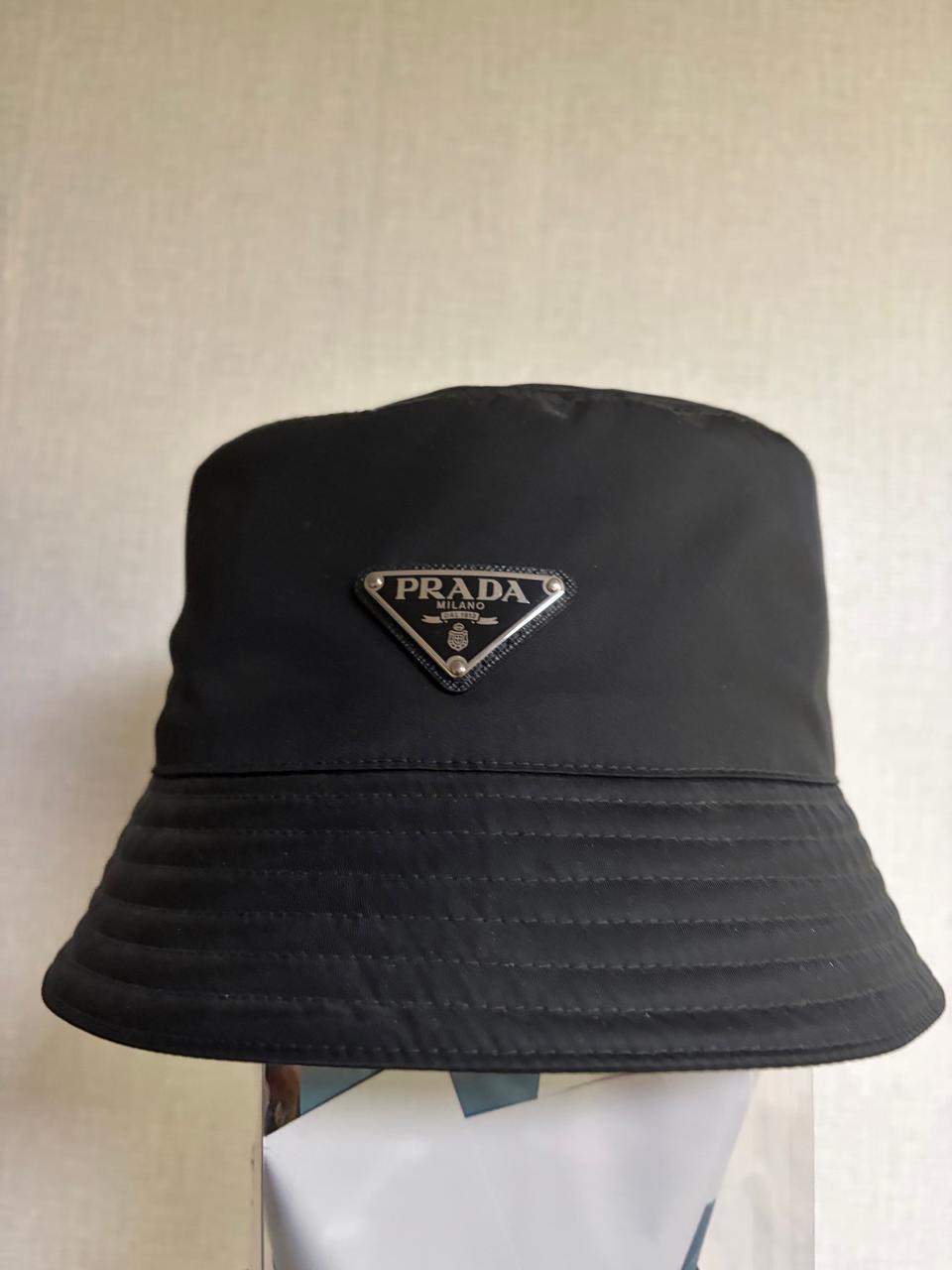[XL]프라다 리나일론 버킷햇 블랙