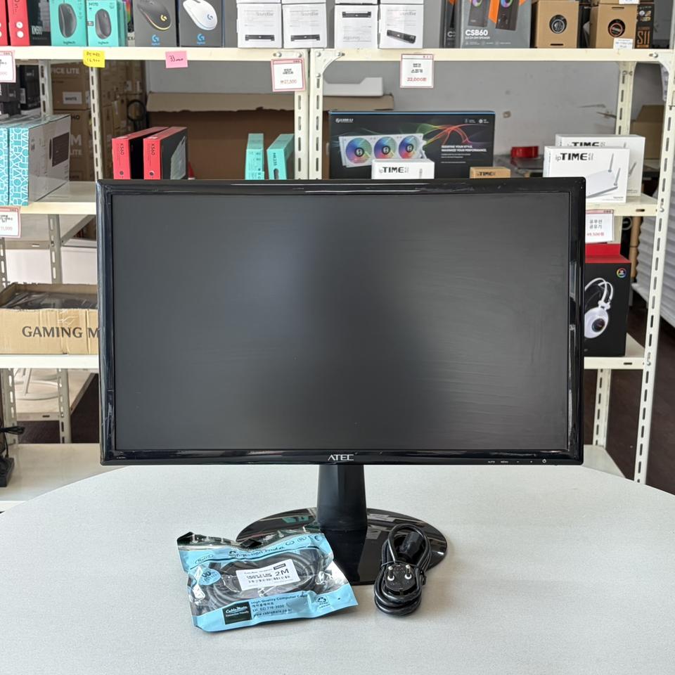 중고 24인치 60hz 평면 모니터! 화질 좋아요 에이텍