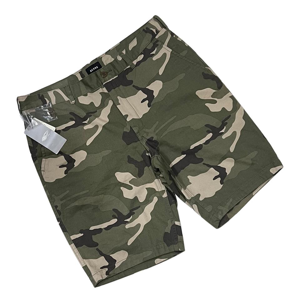 BEAMS 빔즈 데드스탁 올리브 카모 쇼츠 반바지 XL