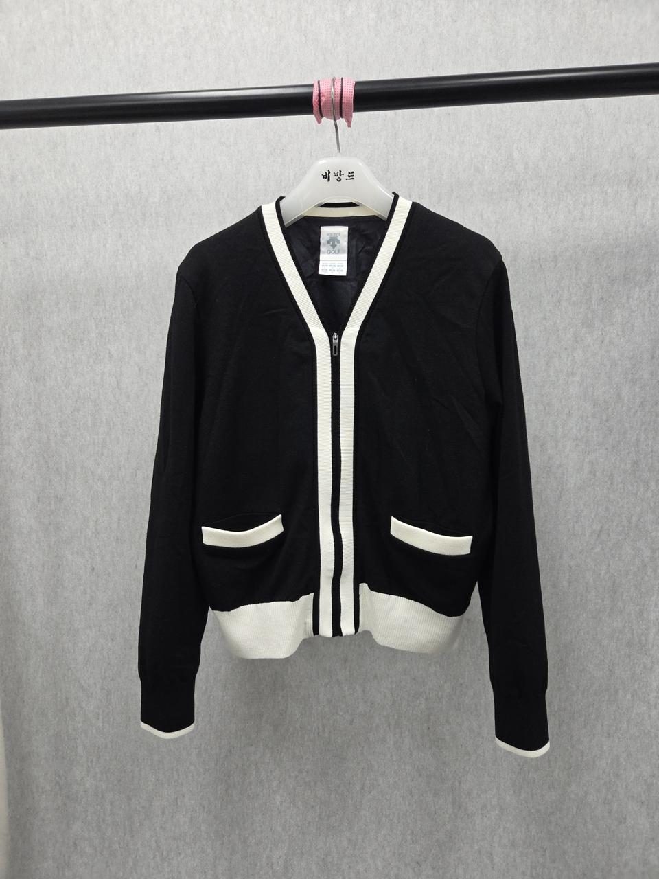 여성 95 데상트 골프 니트 가디건