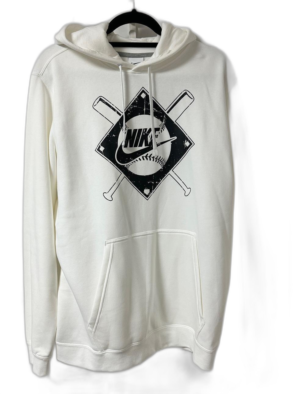 (새상품)나이키 베이스볼 흰색 후드티