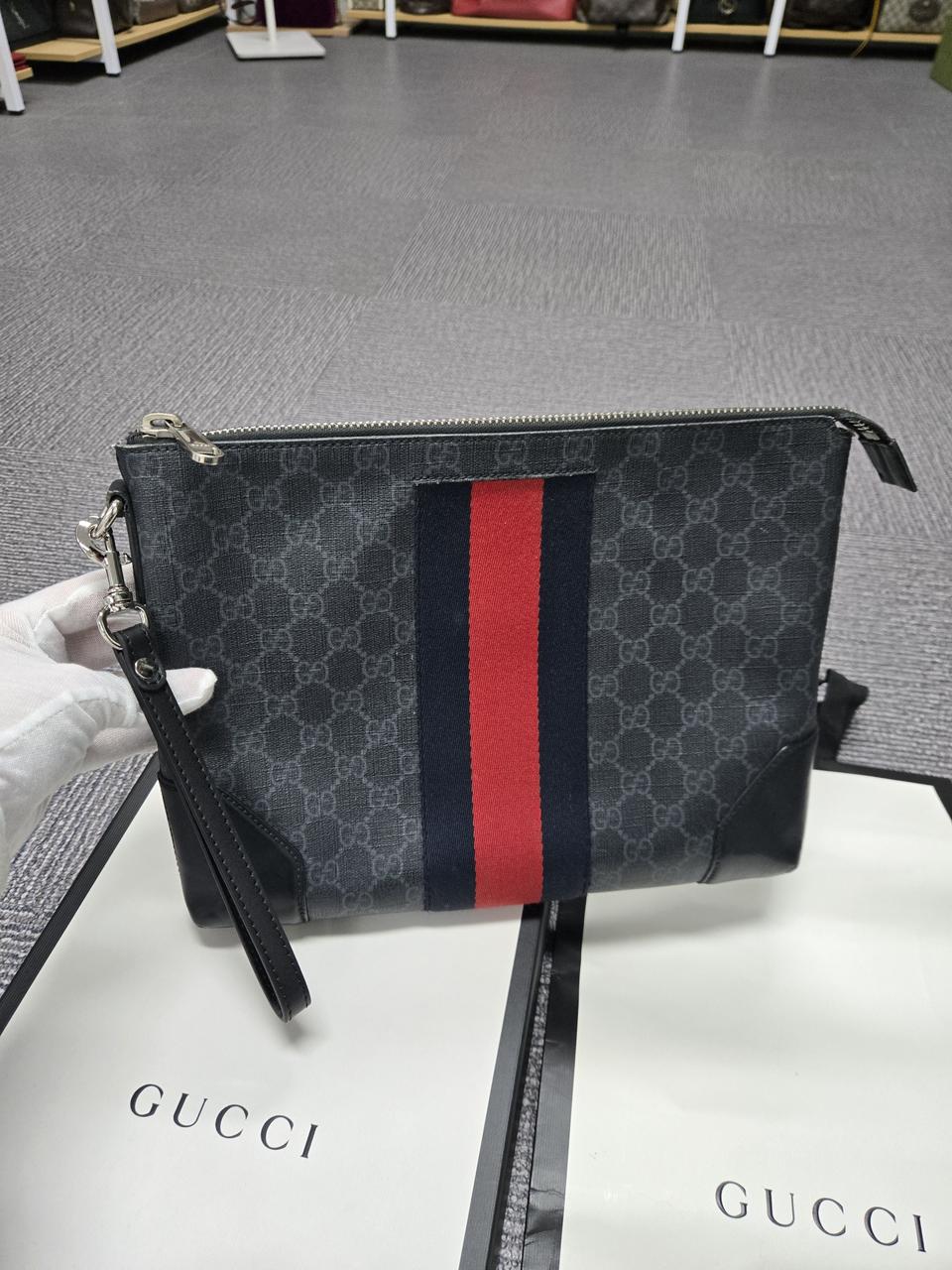 [특가][정품] 구찌 웹삼선 보야주 클러치백