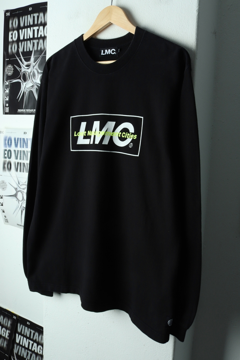 (M-L) 엘엠씨 긴팔티셔츠 빅로고 블랙 올드스쿨-17CA8