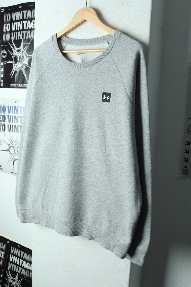 (XL-2XL) 언더아머 맨투맨 티셔츠 나그랑 그레이 기모-17CAC