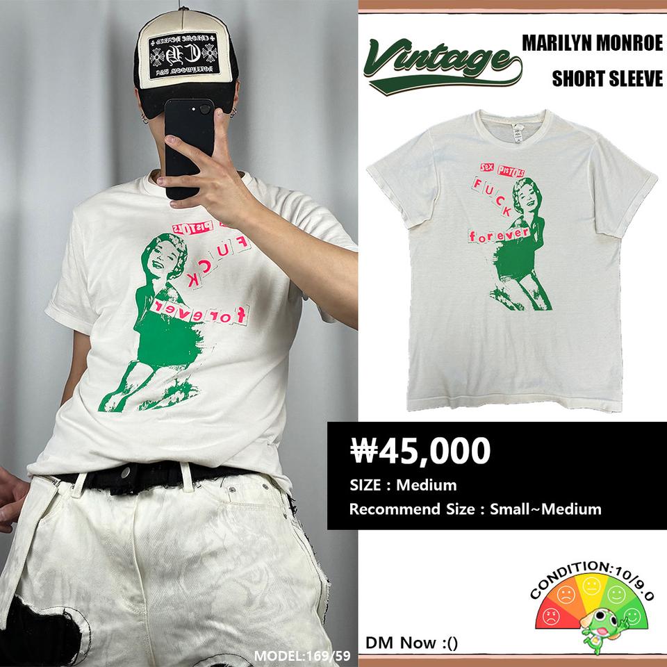 <마릴린 먼로 빈티지 반팔 티셔츠> No.1464