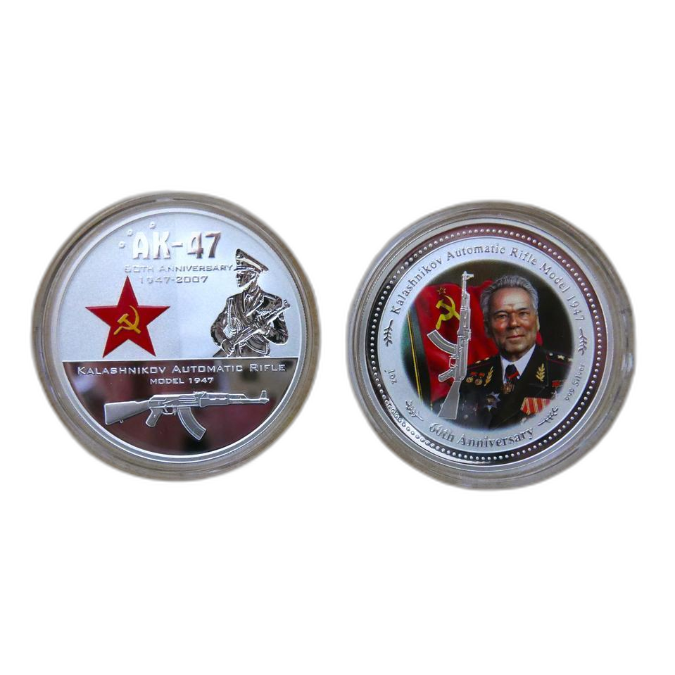 2007 쿡섬 칼라시니코프 AK-47.60주년 세트(1온스 2개) 은화