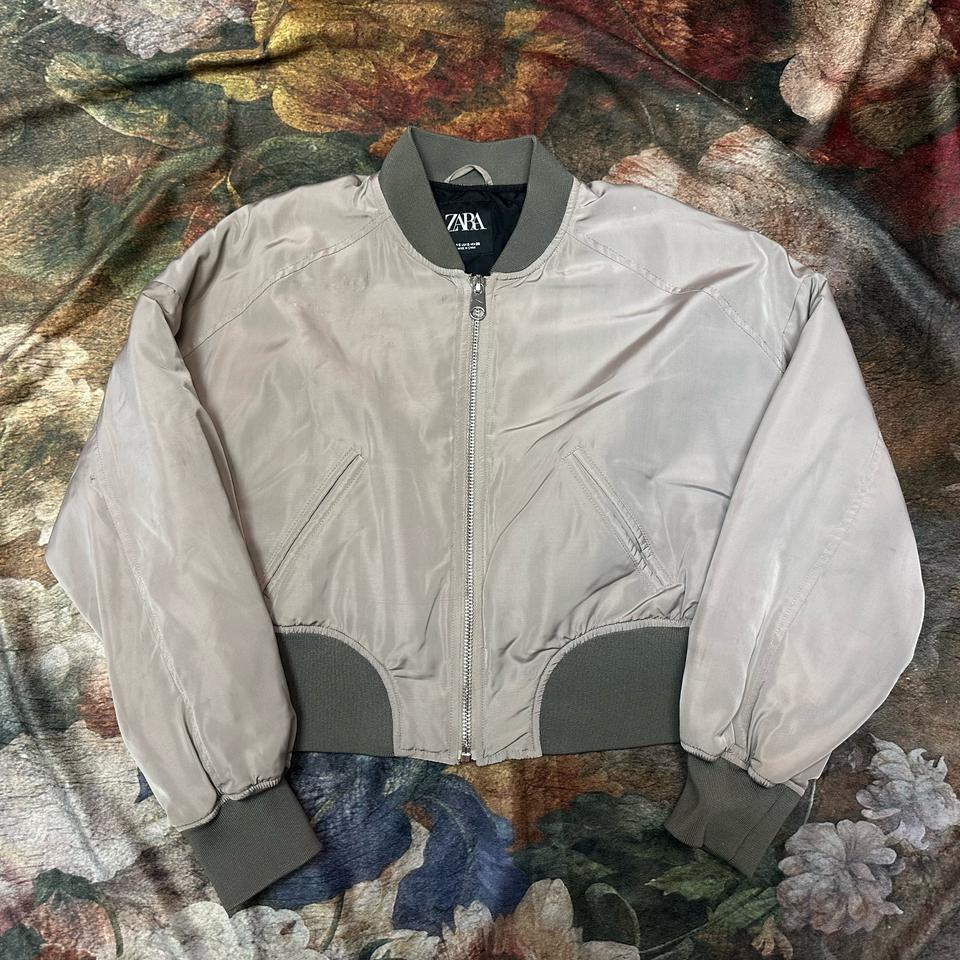 자라 빈티지 베이지항공점퍼 S 알파인더스트리 항공점퍼 ma1 점퍼