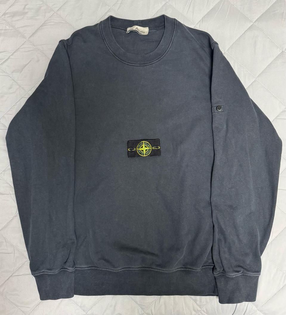 [L]22FW 스톤아일랜드 크루넥 네이비 맨투맨