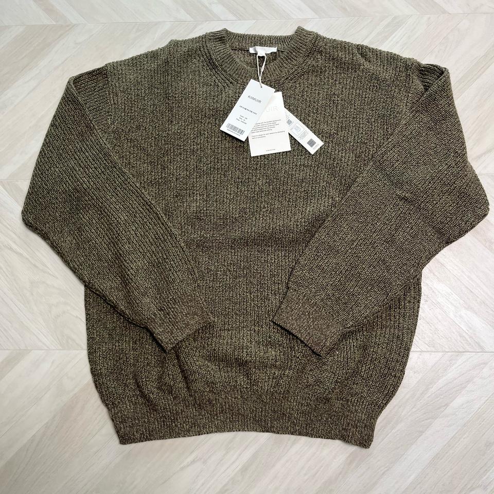 키뮤어 워셔블 하찌 벌키 크루넥 니트 - XL(새상품)