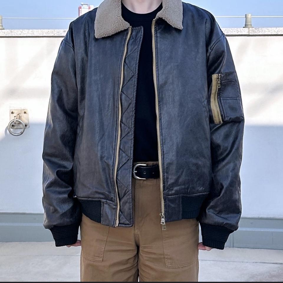 라퍼지스토어 MA-1 쉐르파 레더 무스탕 L(새상품)