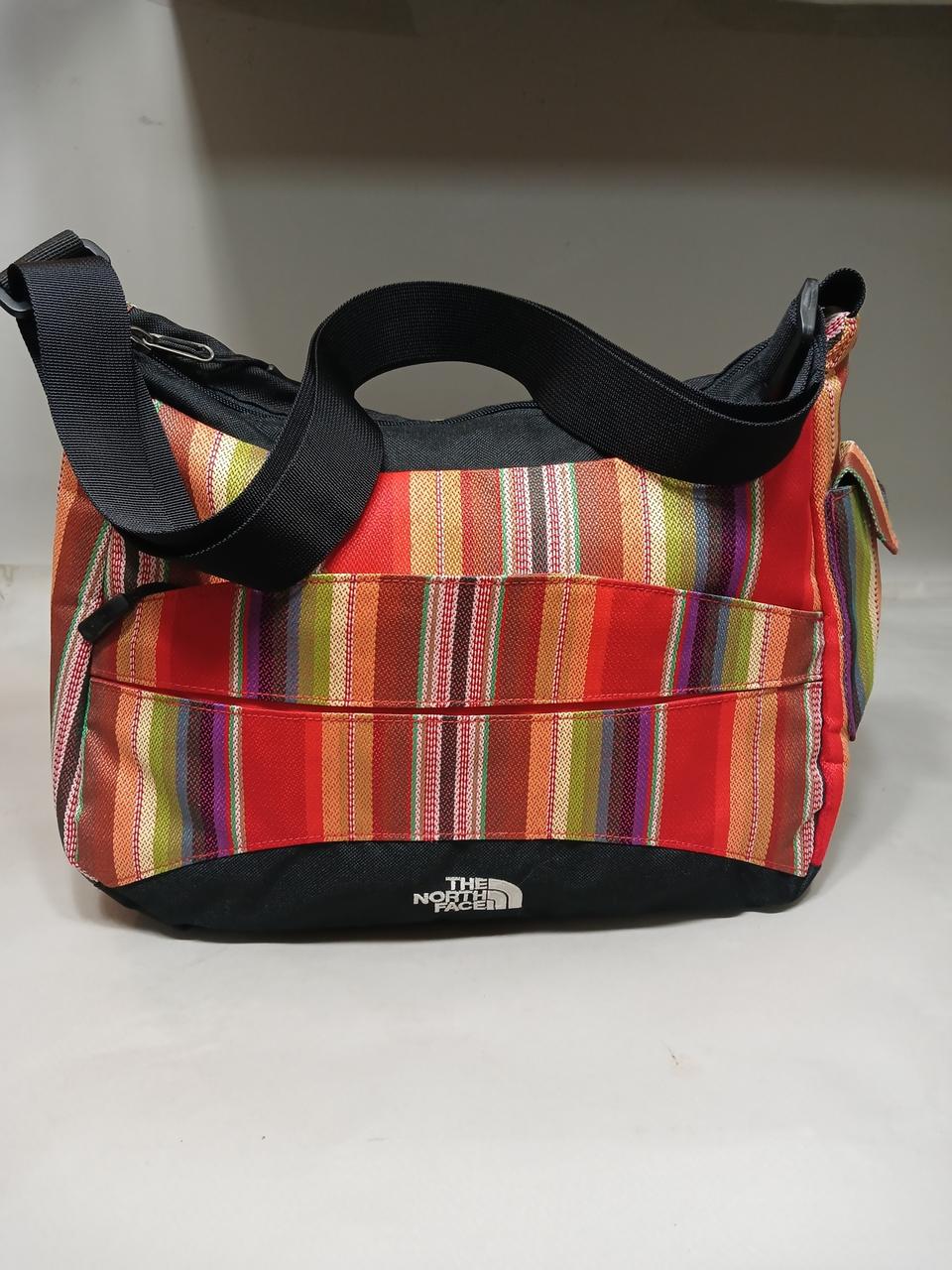 노스페이스 스트라이프 크로스백