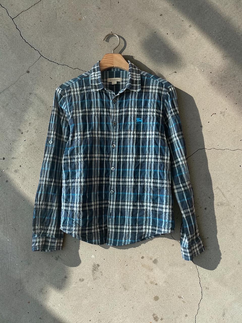 버버리 체크 남방 아동 셔츠