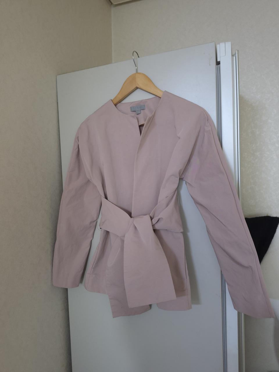 COS 코스 핑크 벨트 자켓