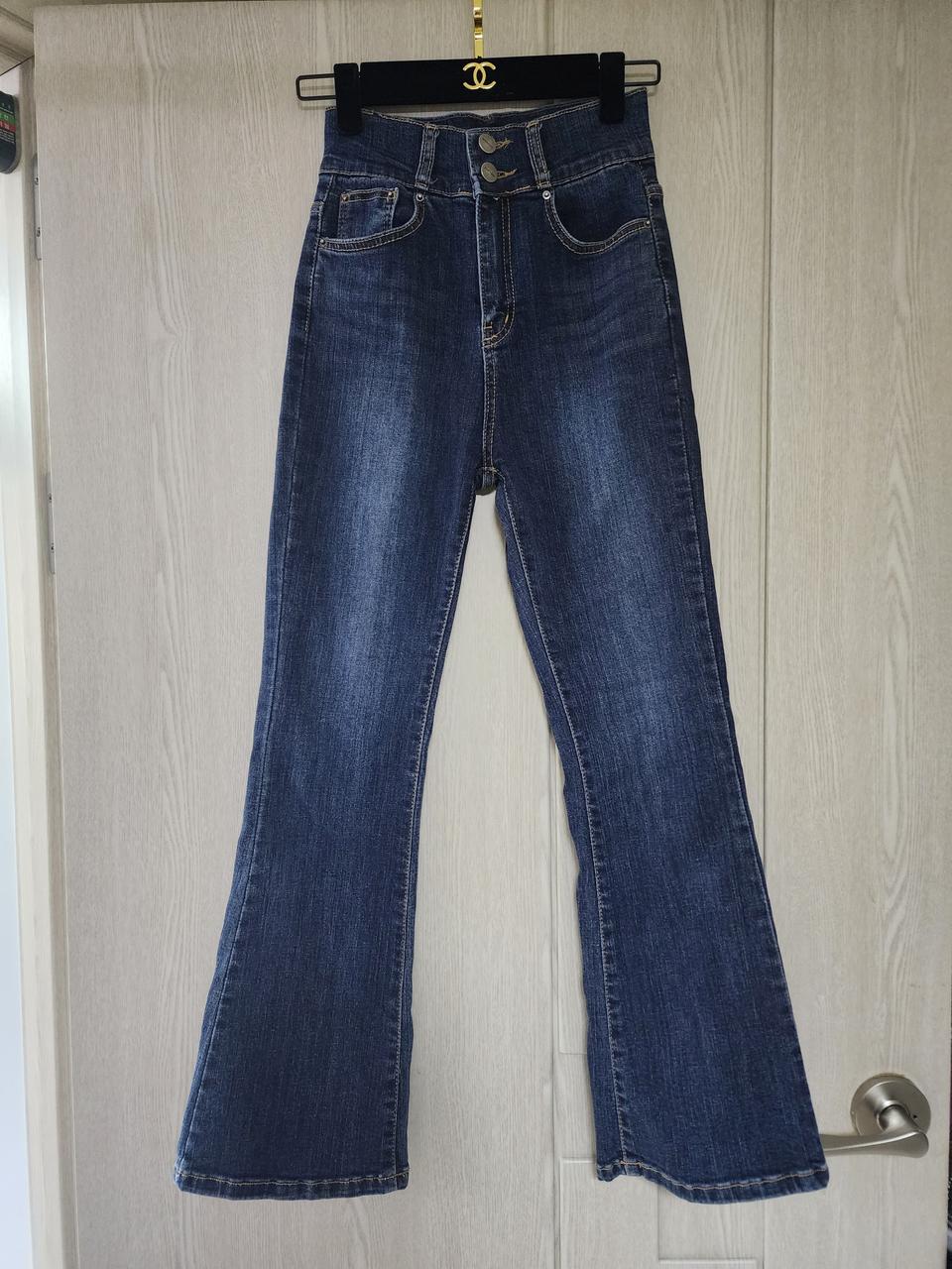 진청 부츠컷 하이웨스트 청바지