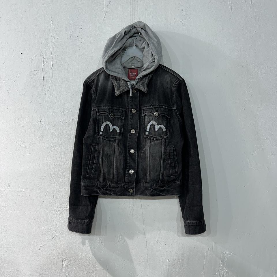 에비수 데님 청자켓 여성