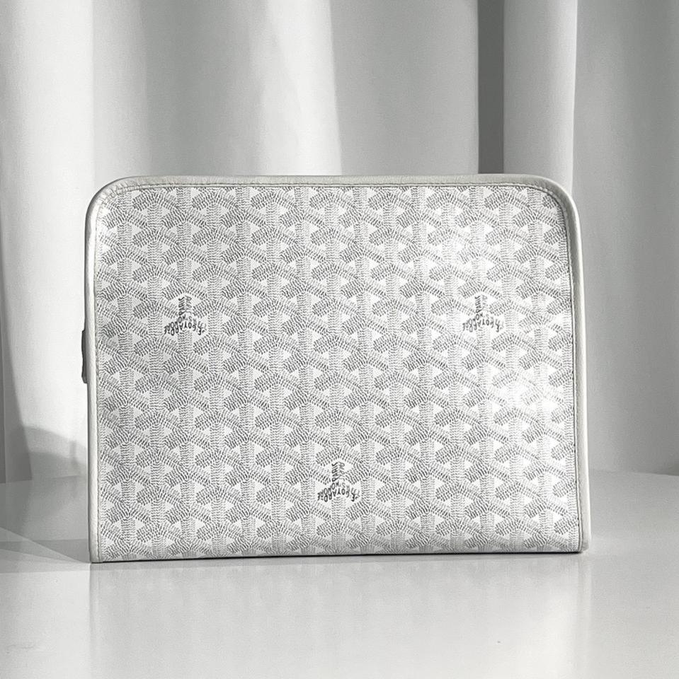 고야드 쥬방스 화이트 클러치백