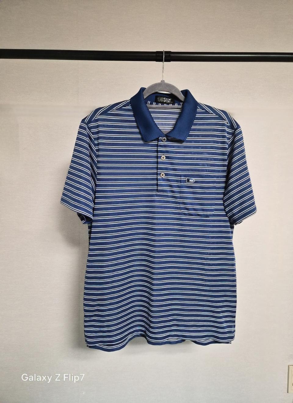 코오롱스포츠 남성 스트라이프 반팔 티셔츠 105