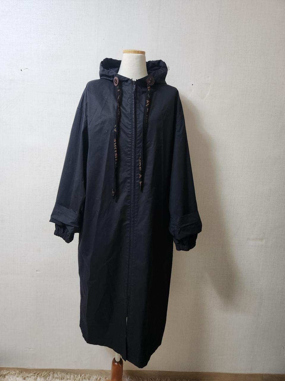 타임 롱후드자켓