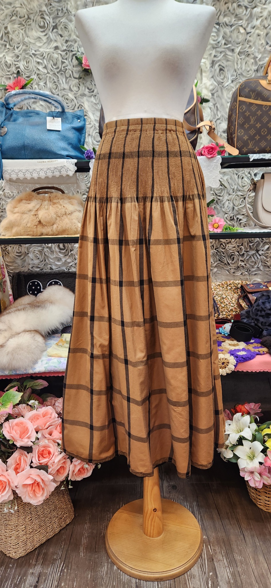 SIMPLICITE 양면 맥시 롱스커트 겸 탑원피스 (55 66 77)