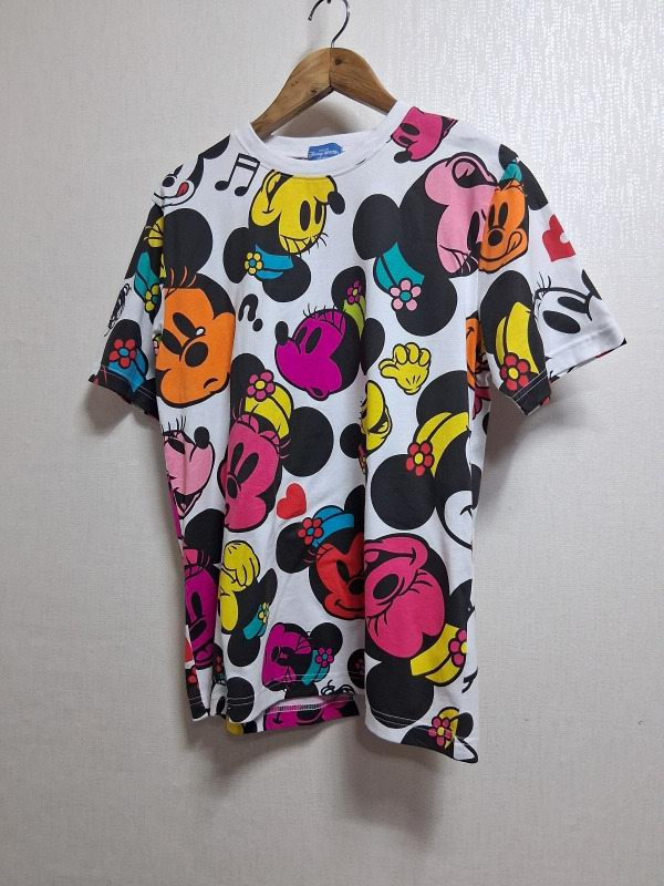 일본 Disney RESORT 미키미니케릭터 반팔티 여성 여유66 남90