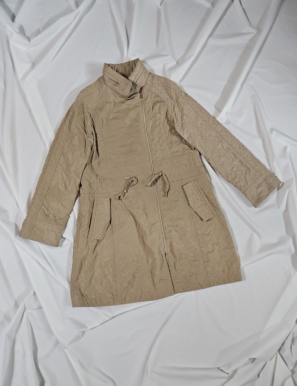 [78] CHOI YEN OK 최연옥 디자이너 베이지 퀼팅 자켓 코트