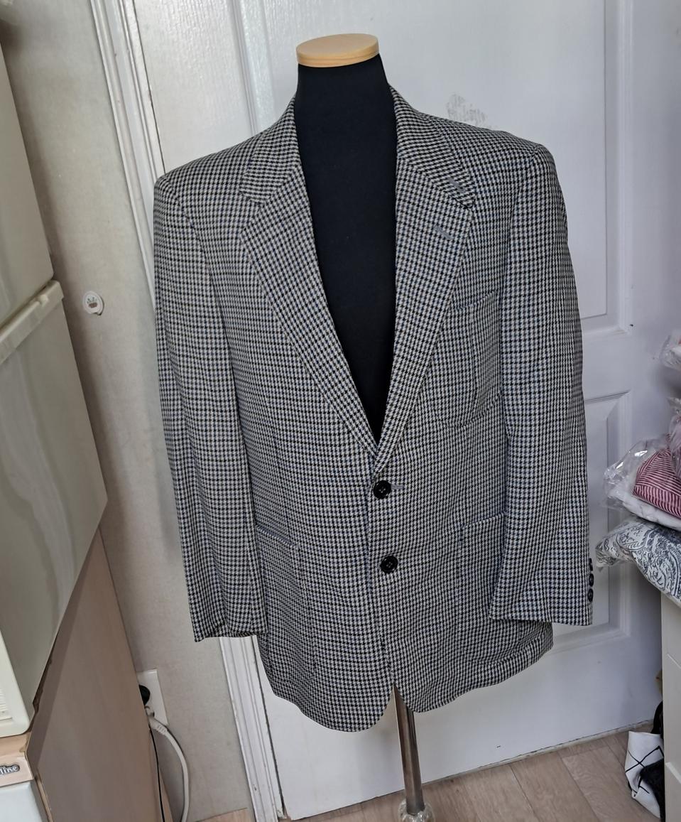 닥스 체크 모 100% 자켓 블레이저 95(봄 가을용)
