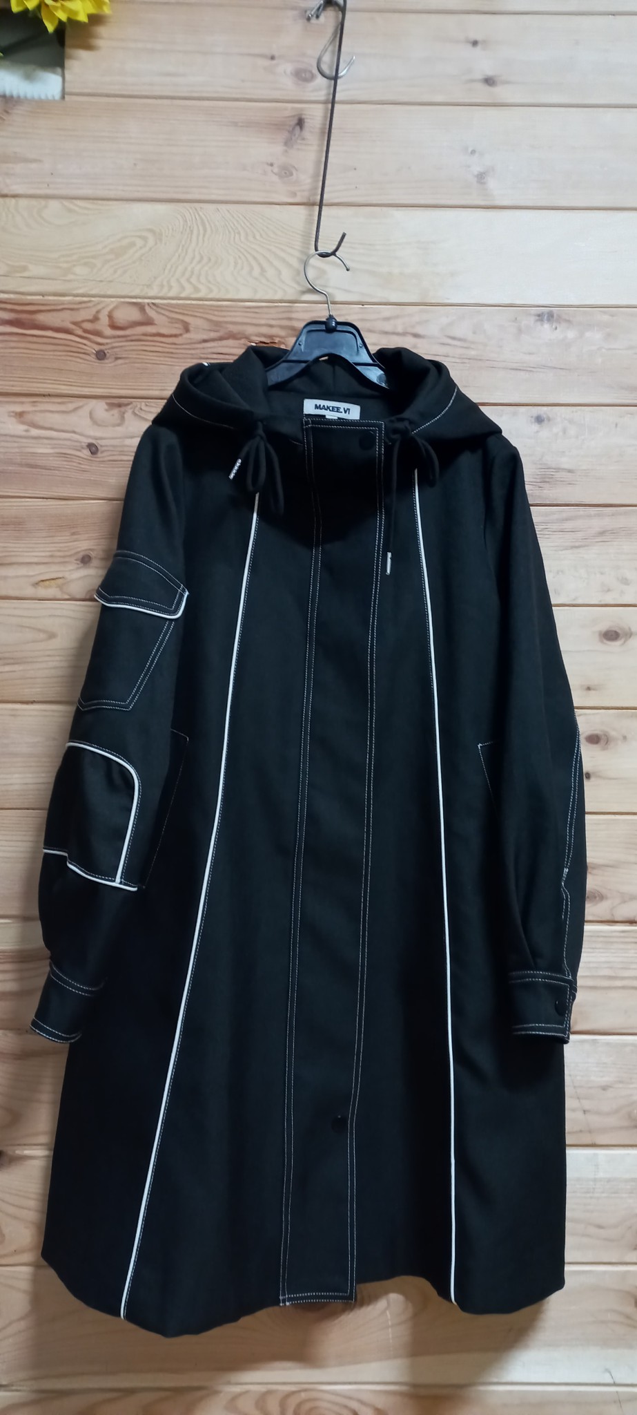 MAKE.VI 후드 롱자켓