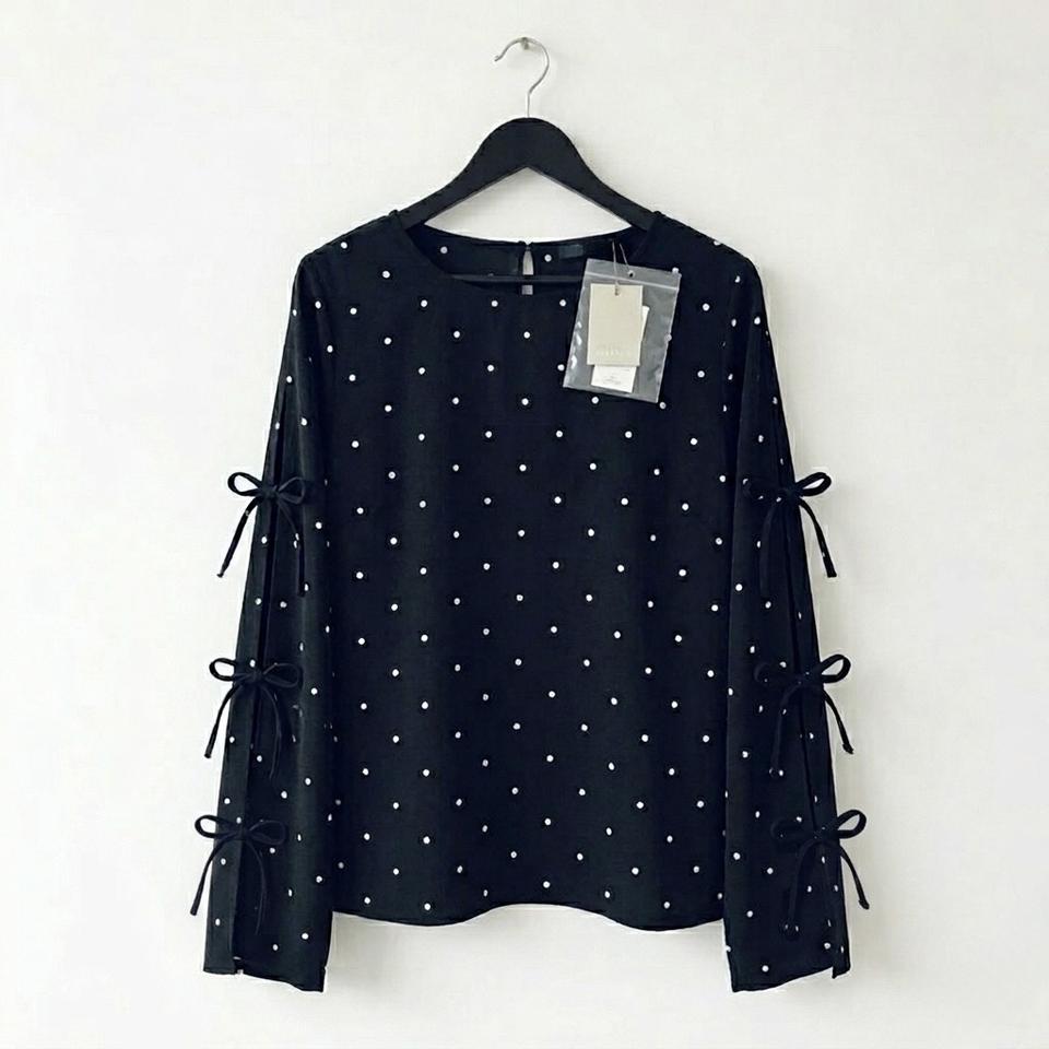 새상품) 유니크 검정 블라우스
