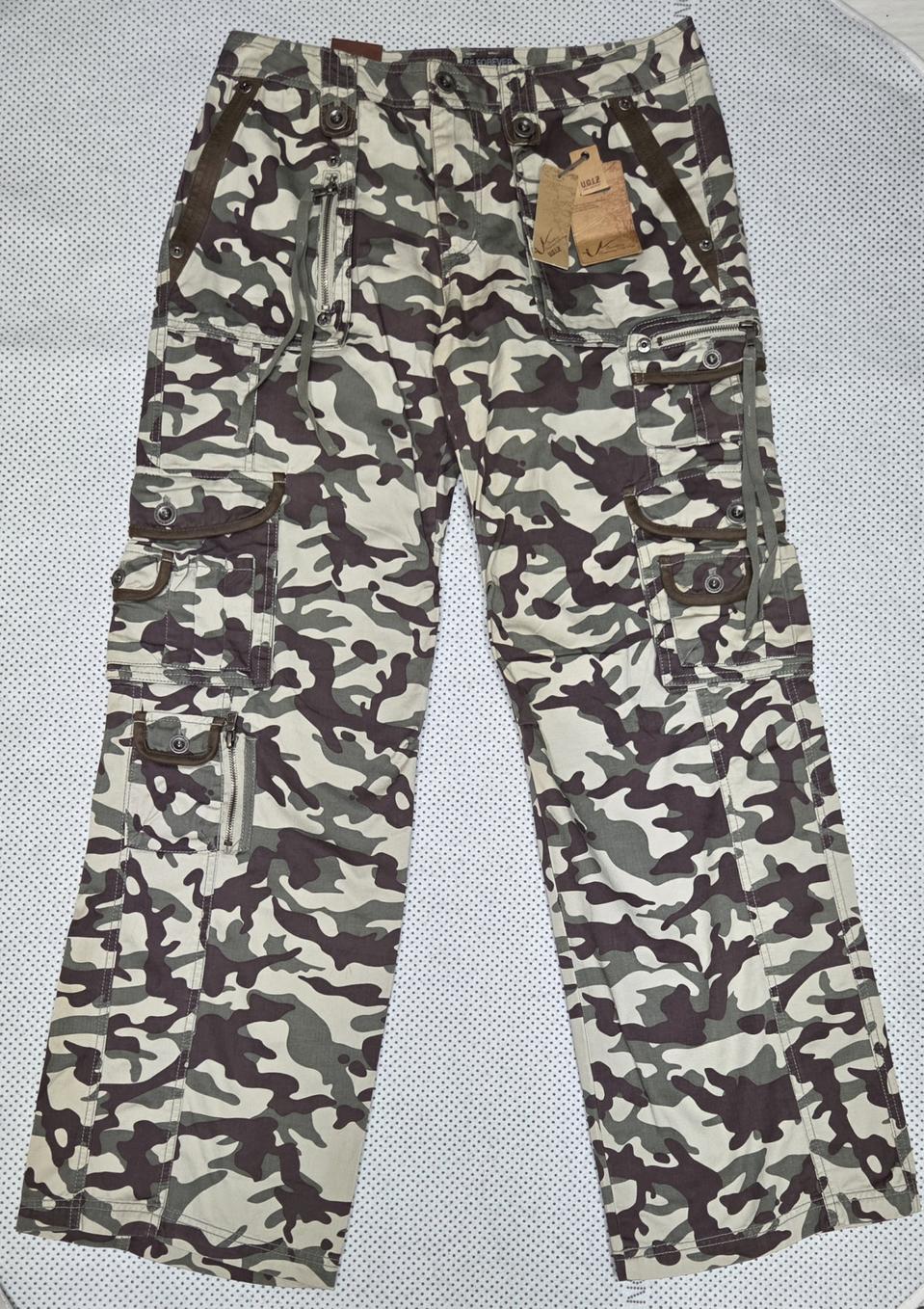 U.G.I.Z 카모 카고 바지 34인치 미사용