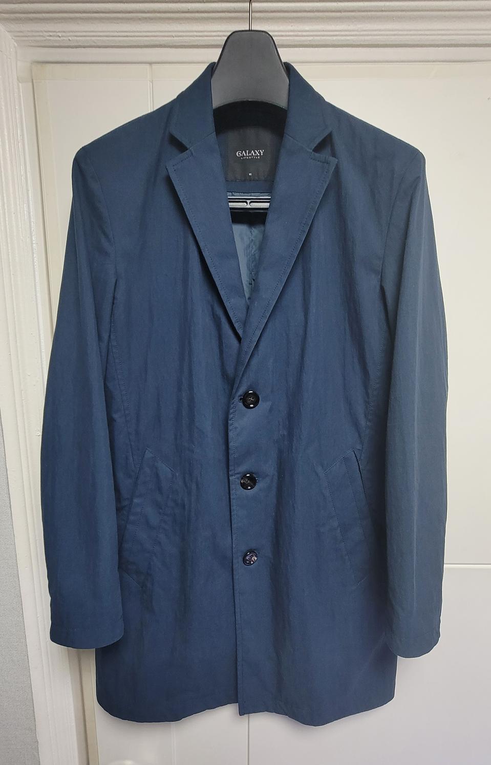 [새상품] [갤럭시] 면 혼방 네이비 체스터 코트