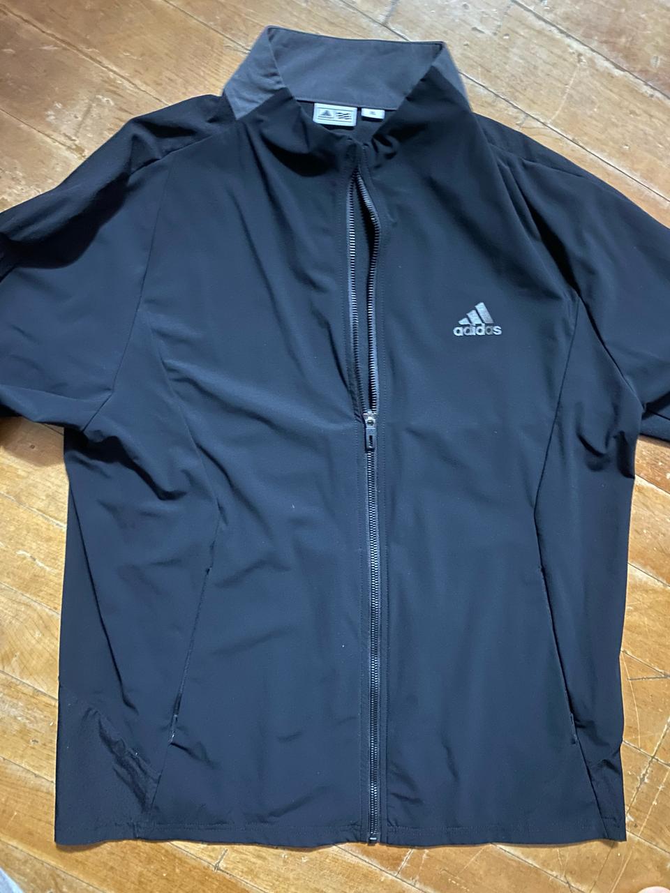 아디다스 블랙 바람막이 집업 XL