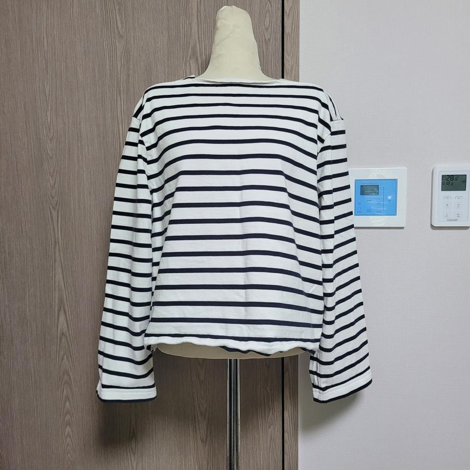 코스 스트라이프 긴팔 티셔츠