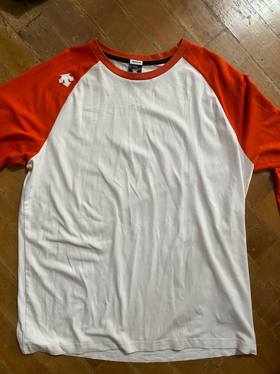 데상트 오렌지 라글란 긴팔 티셔츠 2XL(110)