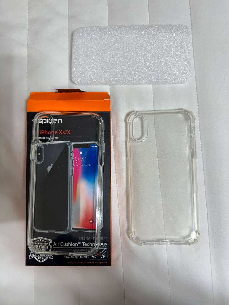 (2개일괄) 아이폰xs 슈피겐 케이스 + 일반 투명젤리케이스