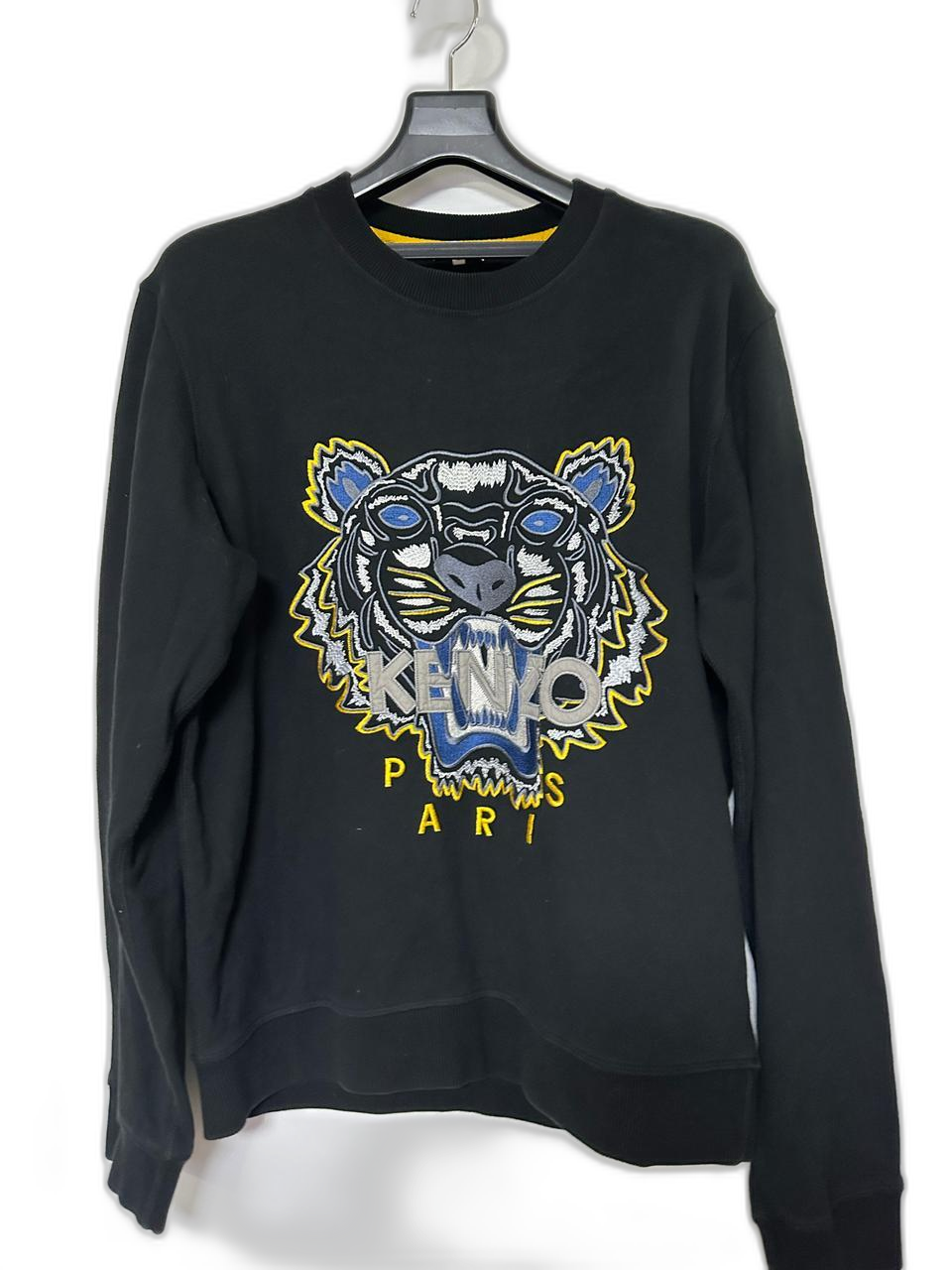 KENZO 겐조 블랙 타이거 맨투맨 티셔츠