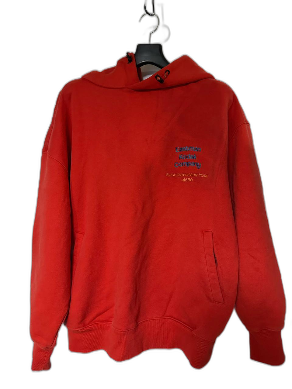 코닥 컴퍼니 레드 후드티
