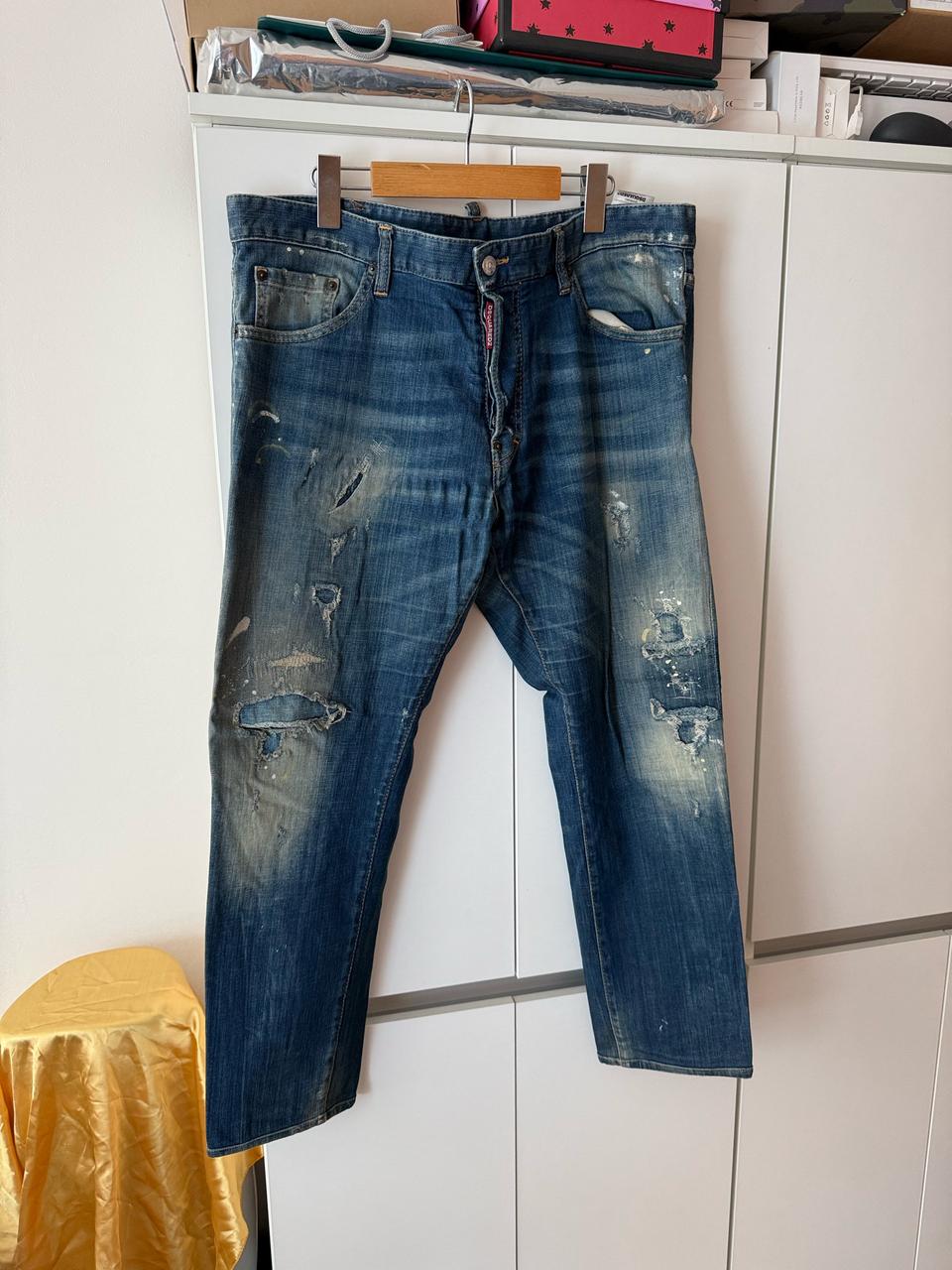 디스퀘어드 DSQ D2 디퀘 쿨가이진 데님 청바지 56사이즈 정품