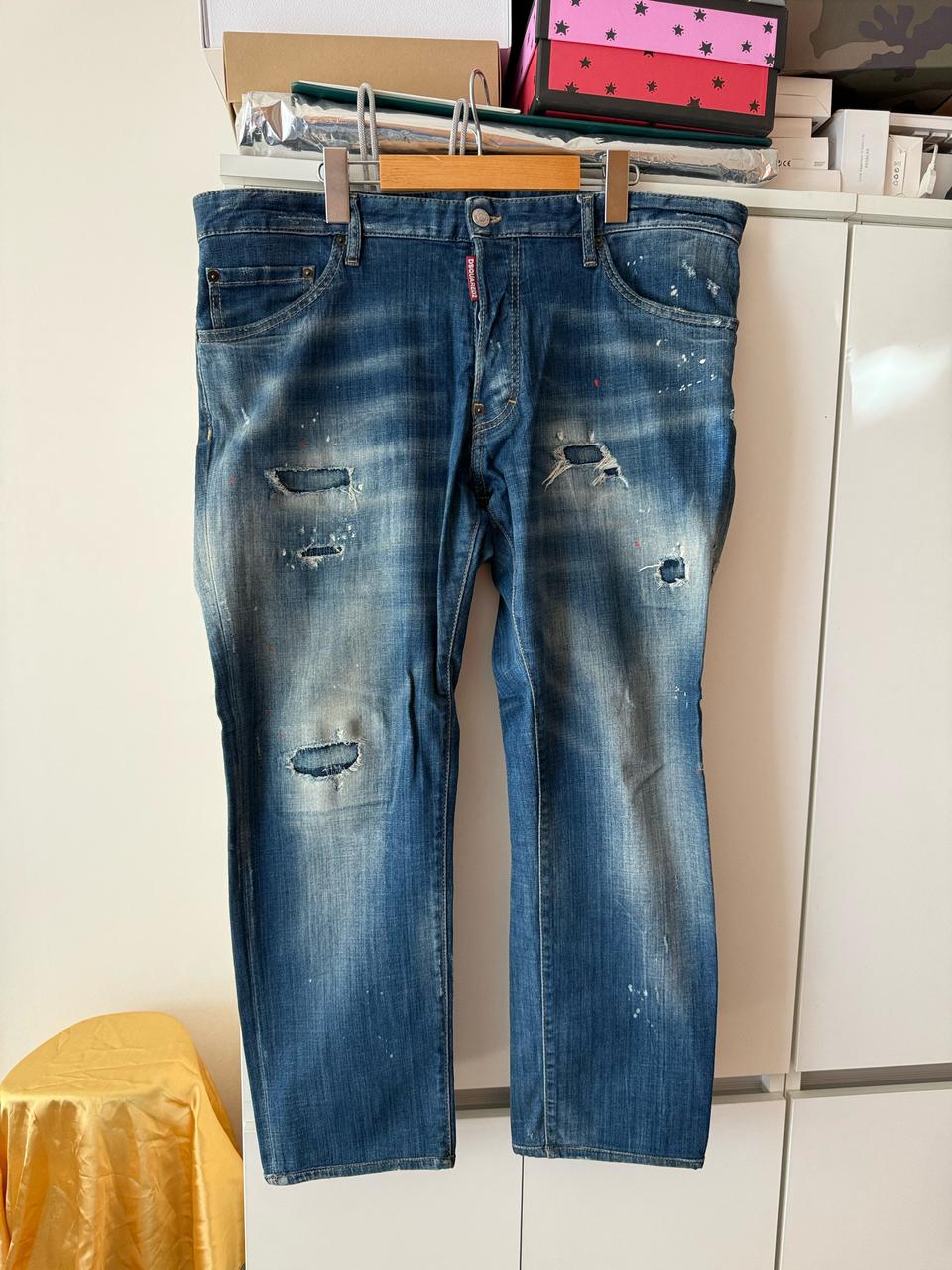 디스퀘어드 DSQ D2 디퀘 쿨가이진 데님 청바지 56사이즈 정품