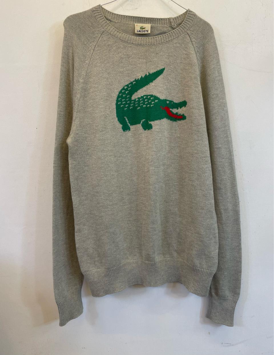 라코스테 빅로고 니트:) 울100%니트
