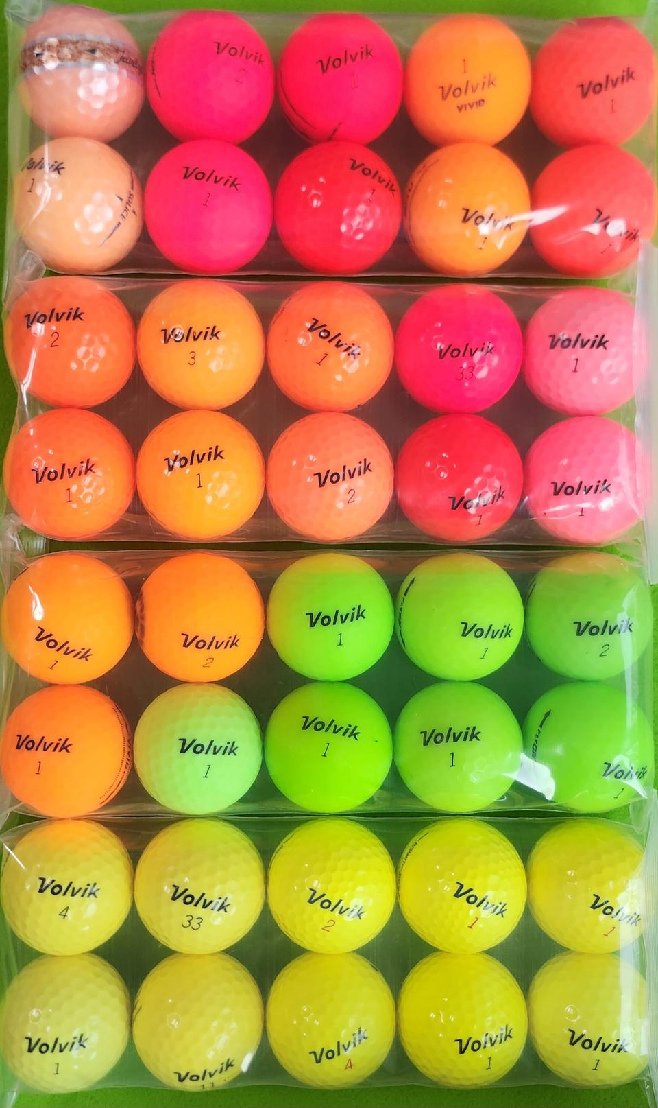 볼빅 컬러볼  40개-로스트볼