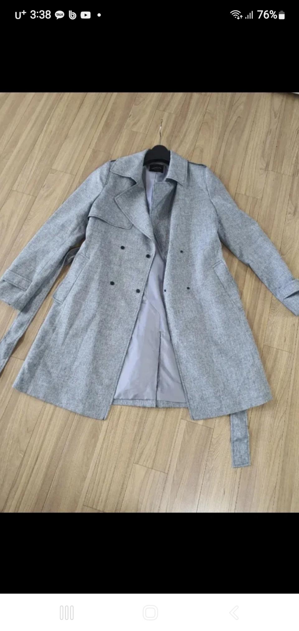 케네스레이디 쉬폰 트렌치코트